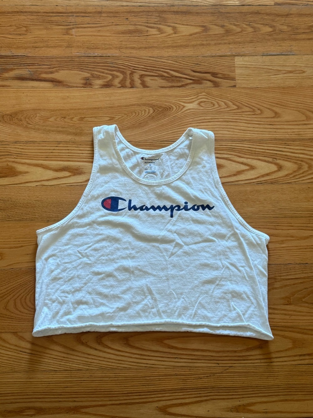 Champion Tank Top Graphic T white